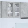 vidaXL Závesná skrinka Betónová šedá 40 x 31 x 80 cm Kompozitné drevo