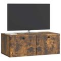 vidaXL Nástenná TV skrinka 78,5 x 41 x 30 cm Dymový dub