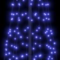 vidaXL LED Vianočný stromček so zemnými kolíkmi Modrá 400 cm Železo