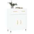 vidaXL Komoda biela 69,5x34x90 cm kompozitné drevo