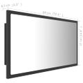 vidaXL Kúpeľňové LED zrkadlo sivé 80x8,5x37 cm akryl