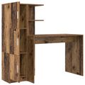 vidaXL Stôl Staré drevo 133,5 x 50 x 124 cm 2 ks