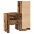 vidaXL Stôl Staré drevo 105,5 x 50 x 127 cm 2 ks