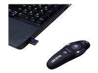 Ukazovátko projektora - bezdrôtové - bezdrôtový prijímač USB - čierna