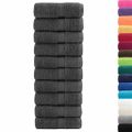 vidaXL Prémiové umývacie utierky SOLUND 50 ks antracitové 30x30 cm 600 g/m²