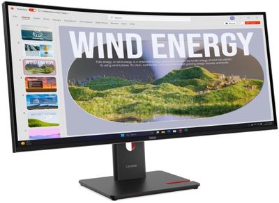 Lenovo T34WD-40 s MC60/ 34" VA, prohnutý/ 3440x1440/ 21:9/ 300cd/m2cmd/ 3000:1/ 4ms/ HDMI/ DP/ USB/ RJ45/ VESA/ černý Lenovo T34WD-40 s MC60/ 34" VA, prohnutý/ 3440x1440/ 21:9/ 300cd/m2cmd/ 3000:1/ 4ms/ HDMI/ DP/ USB/ RJ45/ VESA/ cerný