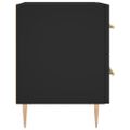 vidaXL Nočné stolíky 2 ks čierne 40x35x47,5 cm kompozitné drevo
