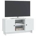 vidaXL TV skrinka 102 x 34,5 x 50 cm Biela Kompozitné drevo