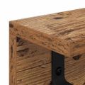 vidaXL Vešiak na stenu Nástenná montáž Staré drevo 60 x 10,5 x 10,5 cm