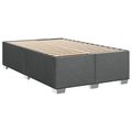 vidaXL Posteľ boxspring s matracom Tmavosivá 120 x 190 cm Látka