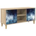 vidaXL TV skrinka RAALTE 102 x 33 x 50 cm Sonoma Kompozitné drevo