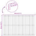 vidaXL Kúpeľňová predložka Hnedá 80 x 50 cm Pevné akáciové drevo
