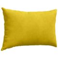 vidaXL Vankúše na pohovku 2 pcs Žltá 60 x 40 cm Kordúrová tkanina