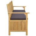 vidaXL Úložná lavička 2 -Seater 148 x 63 x 84 cm Obdĺžnikový