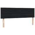 vidaXL Posteľný rám boxspring s matracom a LED čierny 160x210 cm zamat