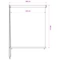 vidaXL Vonkajšia zatemňovacia roleta 225 (Š) x 140 (V) cm biela
