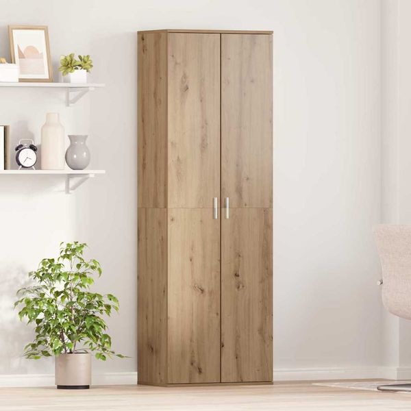 vidaXL Highboard dub artisan 60 x 35 x 180 cm Kompozitné drevo