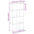 vidaXL Zostava TV skriniek 60 x 24 x 125,5 cm Hnedá Kompozitné drevo