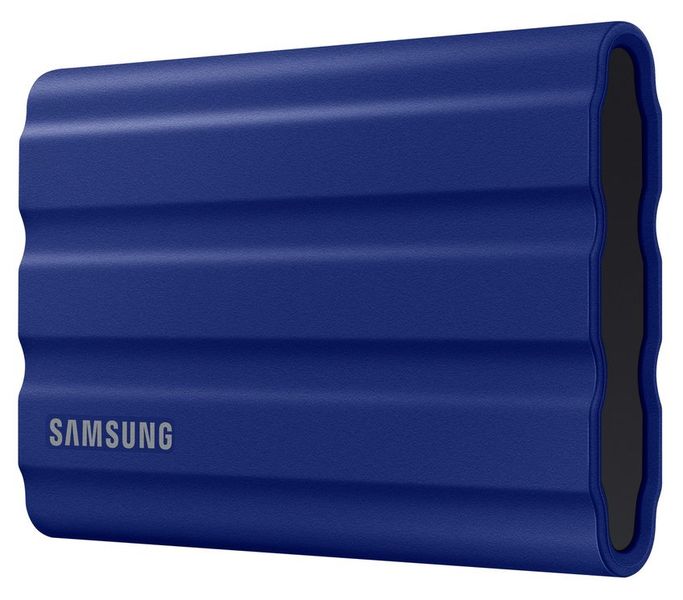 SAMSUNG Prenosný SSD T7 Shield 2TB / USB 3.2 Gen 2 / USB-C / Externý / Modrý SSD disk, externý, 2TB, USB 3.2 Gen2 typ C, IP65, modrý