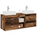 vidaXL Set kabinetov do kúpeľne 3 ks Staré drevo 49,5 x 41 x 62,5 cm
