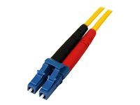 Startech 1m Fiber Optic Cable - Single-Mode Duplex 9/125 - LSZH - LC/LC - OS1 - LC to LC Fiber Patch Cable (SMFIBLCLC1) - Patch kábel - jednoduchý režim LC (M) do jednoduchý režim LC (M) - 1 m - 1 m - optické vlákno - duplex - 9 / 125 mikrón - OS1 - lisovaný - žltá - pre P/N: SFP100BBXDST, SFP100BBXUST, SFP10GBBXDST, SFP10GBBXUST, SFP10GBLRST, SFP10GBZRST