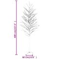 vidaXL LED strom s dizajnom bielej brezy 672 teplých bielych LED 400cm