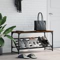 vidaXL Regál na topánky dymový dub 90x30x45 cm kompozitné drevo