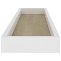vidaXL Terasové nástenné police 4 ks dub a biele 80x15x4 cm MDF