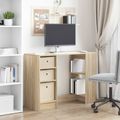 vidaXL Stôl Sonoma dub 100 x 40 x 75 cm Kompozitné drevo