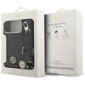 Puzdro Guess 4G Srtass Logo & Big Strap Metal Buttons MagSafe pre iPhone 17 Pro Max čierne