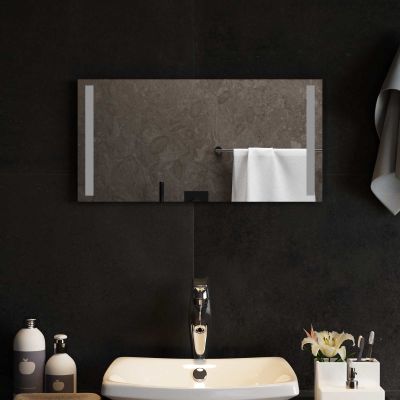 vidaXL Zrkadlo do kúpeľne s LED Priehľadná 60 x 30 cm tvrdené sklo