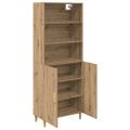 vidaXL Highboard Remeselný dub 69,5 x 32,5 x 180 cm Kompozitné drevo