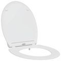 vidaXL WC sedadlo Biela 45,5 x 37,5 x 3,8 cm Duroplast