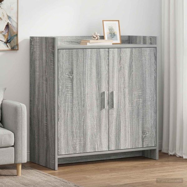 vidaXL Servírovacia skriňa Sivý Sonoma 72 x 36 x 80 cm