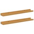 vidaXL Stenná polica Nástenná montáž 2 ks Béžová 60 x 9 x 3 cm