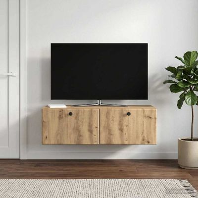vidaXL Nástenná TV skrinka 98 x 41 x 30 cm Dub artisan
