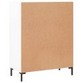 vidaXL Komoda lesklá biela 69,5x34x90 cm spracované drevo