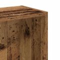 vidaXL Knižnica staré drevo 80x24x76 cm kompozitné drevo