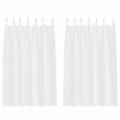 vidaXL Voile záclona 2 ks Biela 175 x 140 cm Polyester