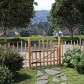 vidaXL Zakrytá brána 100 x 90 cm Impregnované Lieskové Dřevo Prírodná