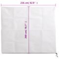 vidaXL Ochranný flísový kryt so zipsom 70 g/m² 2,36x2m