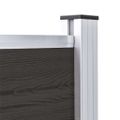 vidaXL Plotový panel WPC 180x105 cm čierny