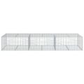 vidaXL Gabiónový kôš s krytom 300x100x50 cm pozinkované železo