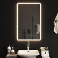 vidaXL LED kúpeľňové zrkadlo 50x80 cm