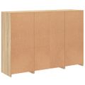 vidaXL Komody s LED svetlami 3 ks dub sonoma kompozitné drevo