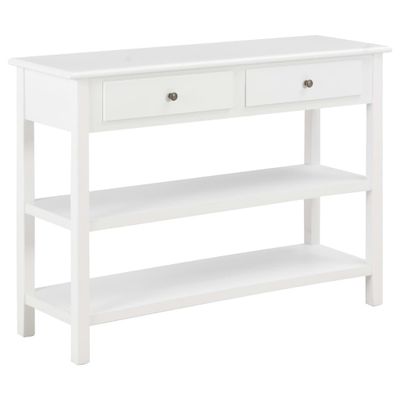 vidaXL Komoda z drevotriesky biela 110x35x80 cm