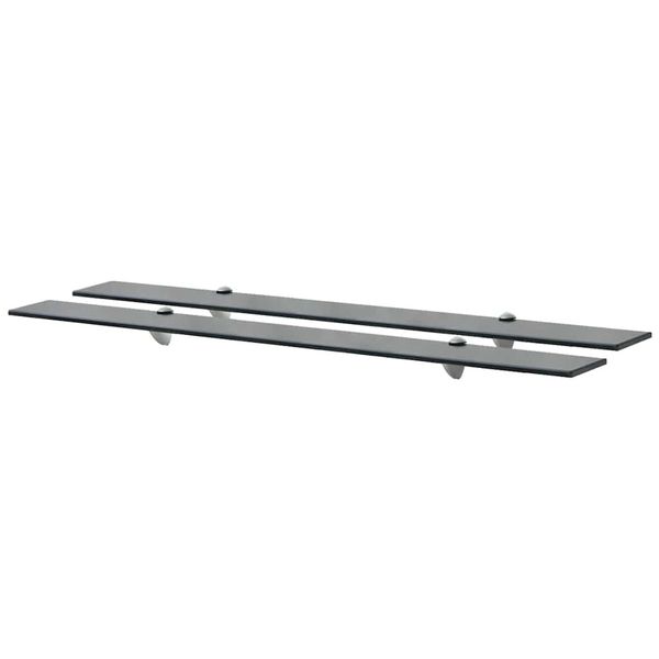 vidaXL Nástenná polička 2 ks sklo 100x20 cm 8 mm