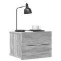 vidaXL Nočné stolíky 2 ks sivý dub sonoma 40x30x30 cm spracované drevo