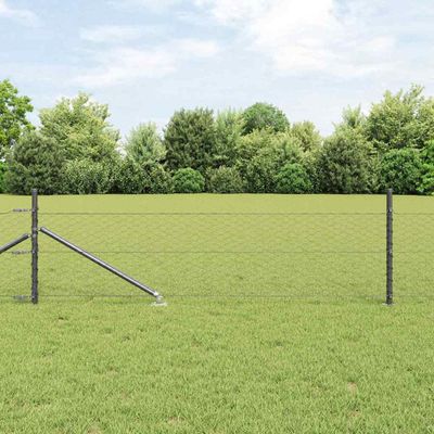 vidaXL Exteriérový hexagonálny plot s prístupovým stĺpikom 50 x 0,4 m
