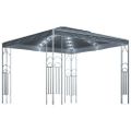 vidaXL Altánok s LED reťazou 300x300 cm, antracitový